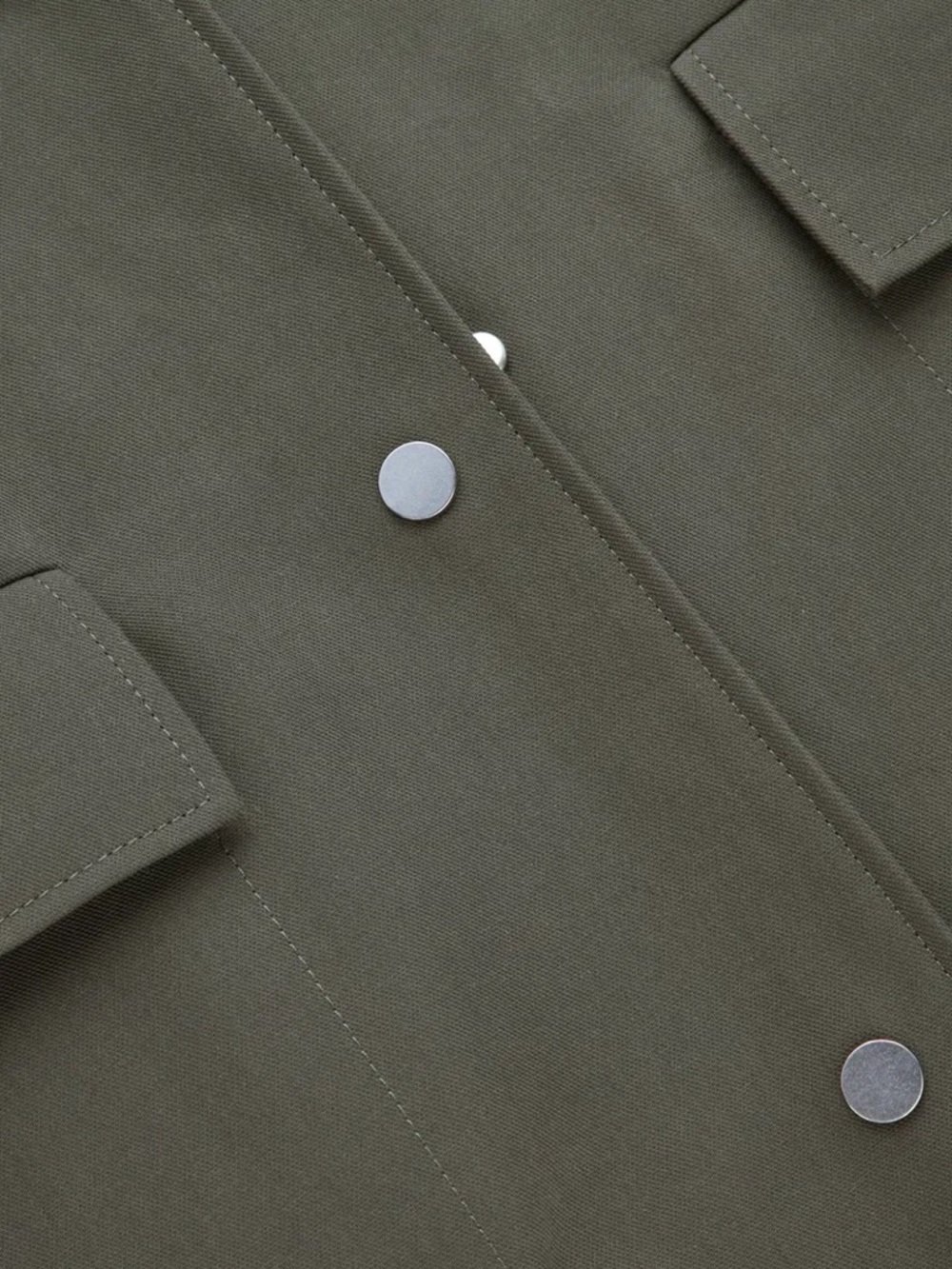 COS Olive-Style Single-Breasted Trench Coat - Picture 4 of 4